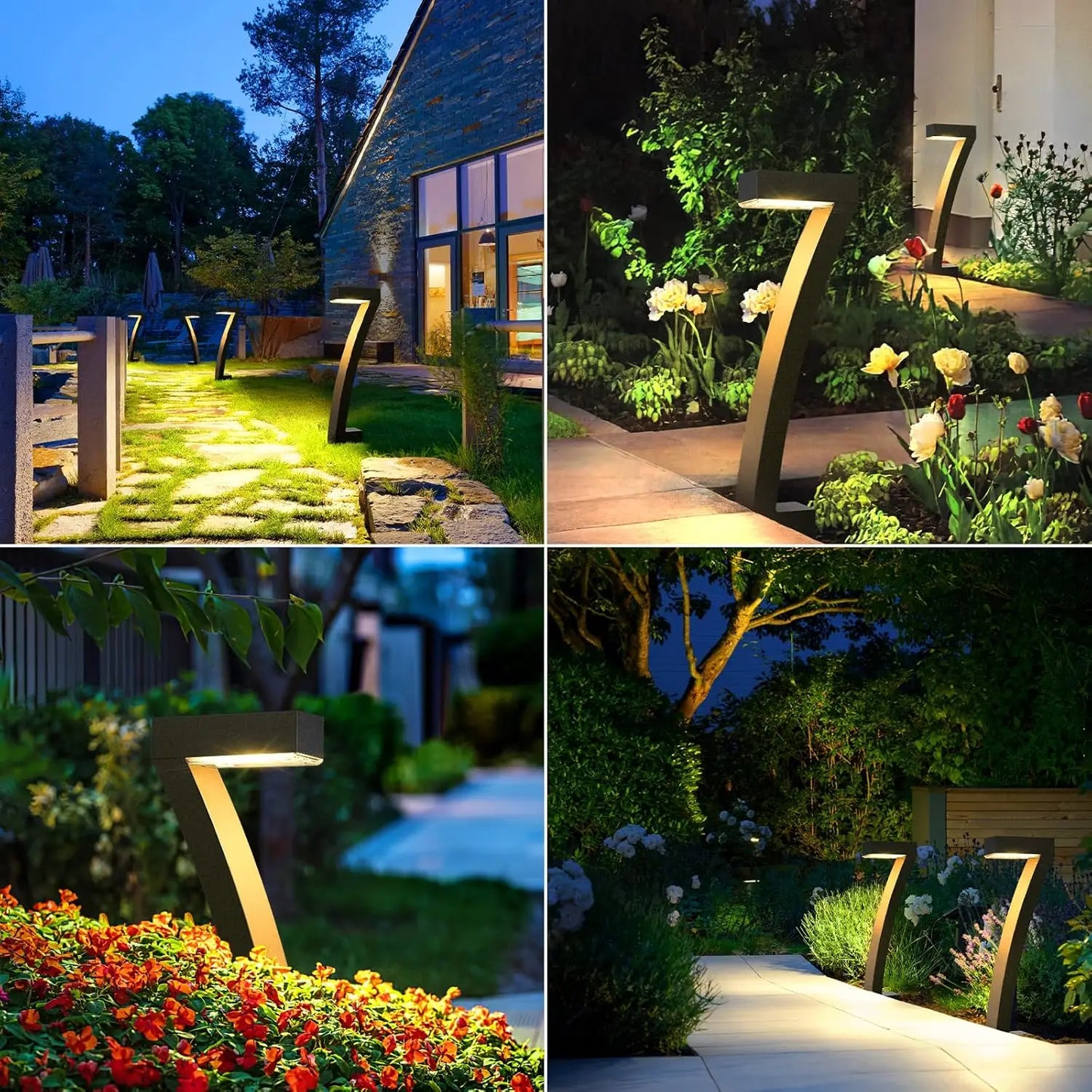 KPSTEK Solar Pathway Lights 12 Hour Auto On Off Outdoor