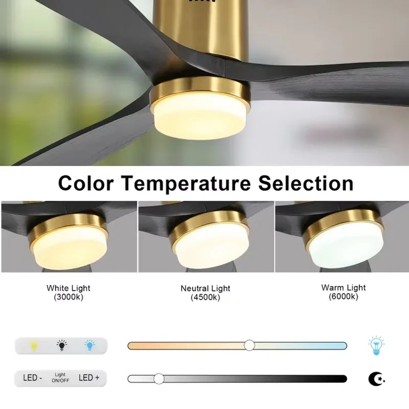 Sofucor Contemporary LED DC Ceiling Fan With Remote Control