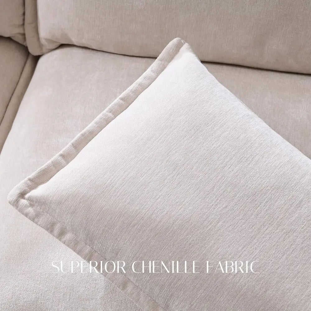 Modern U Shape Sectional Sofa With Ottoman And Storage