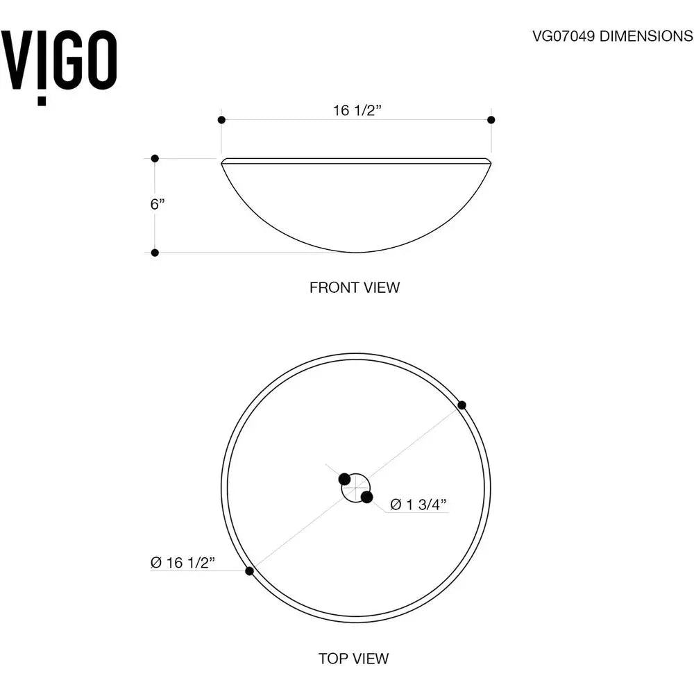 Tempered Glass Vessel Sink With NonStickShield QuickDrain TempGuard