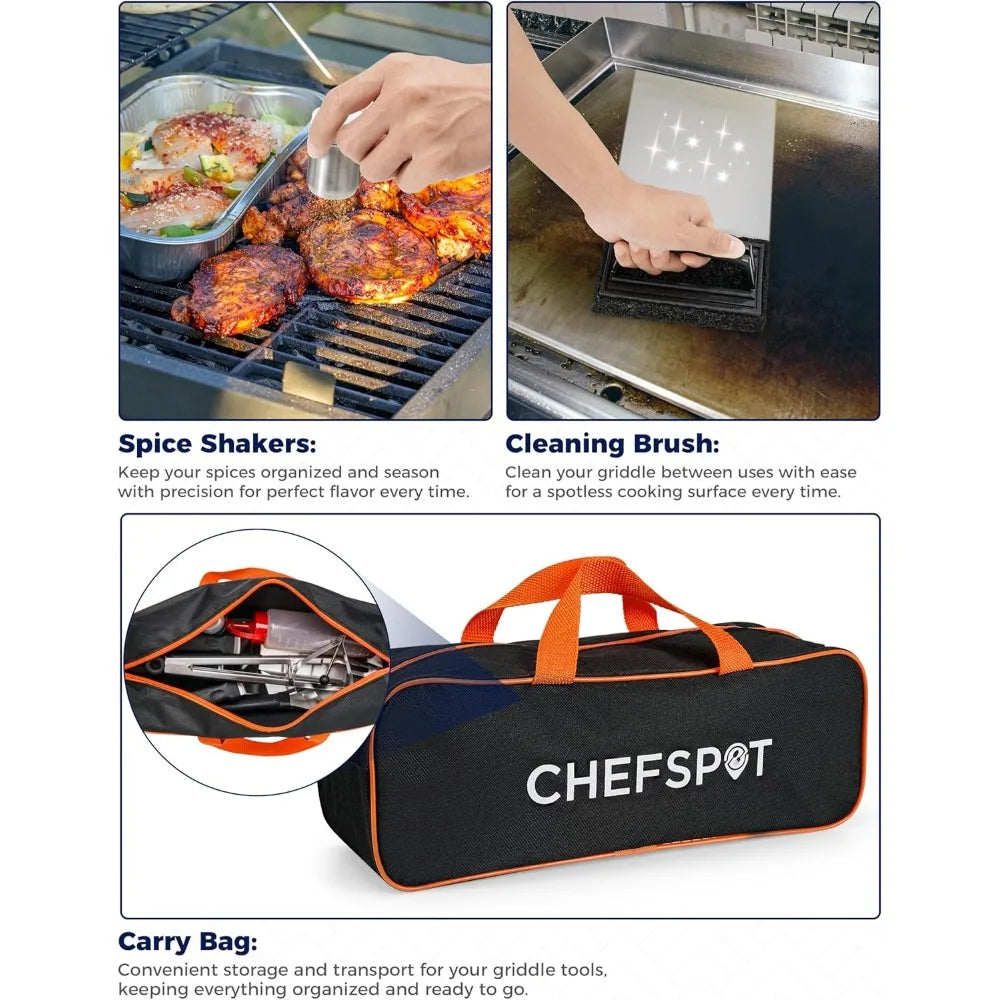 XMSJ 36-Piece Griddle Accessories Kit for Weber Blackstone Griddles