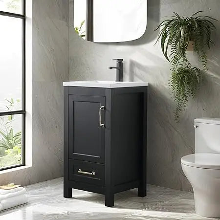 DAFIFY Bathroom Vanity With Undermount Sink One Door One Drawer