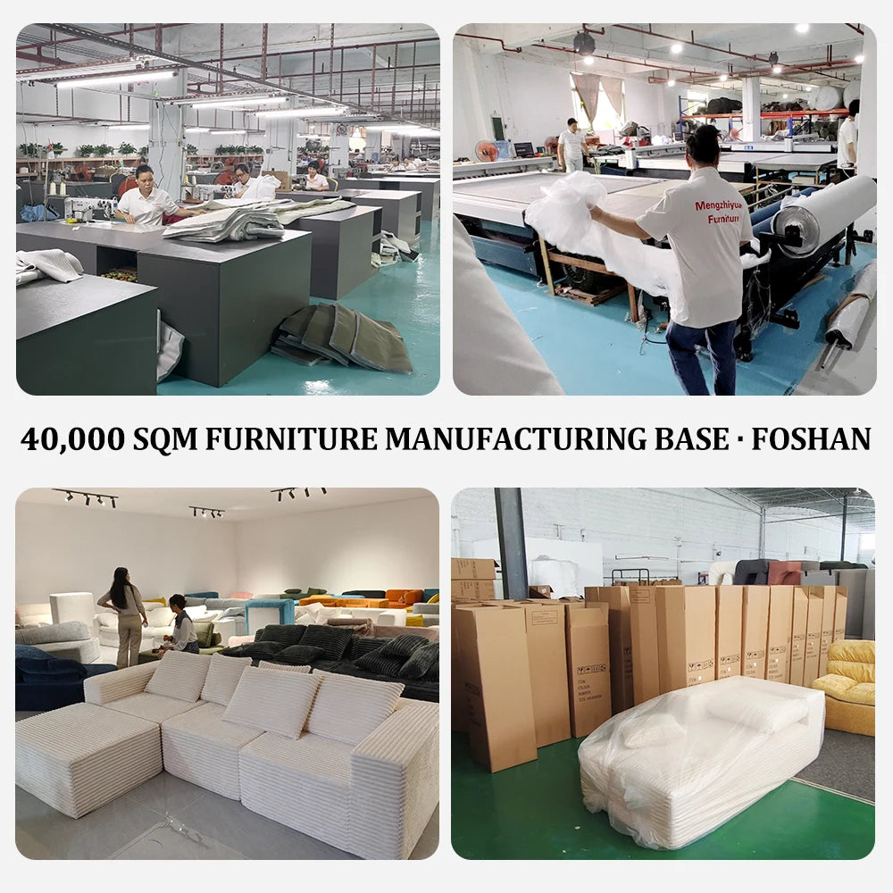 Mengzhiyuandesign Compression Sofa Set Sponge Chenille Foam Living Room