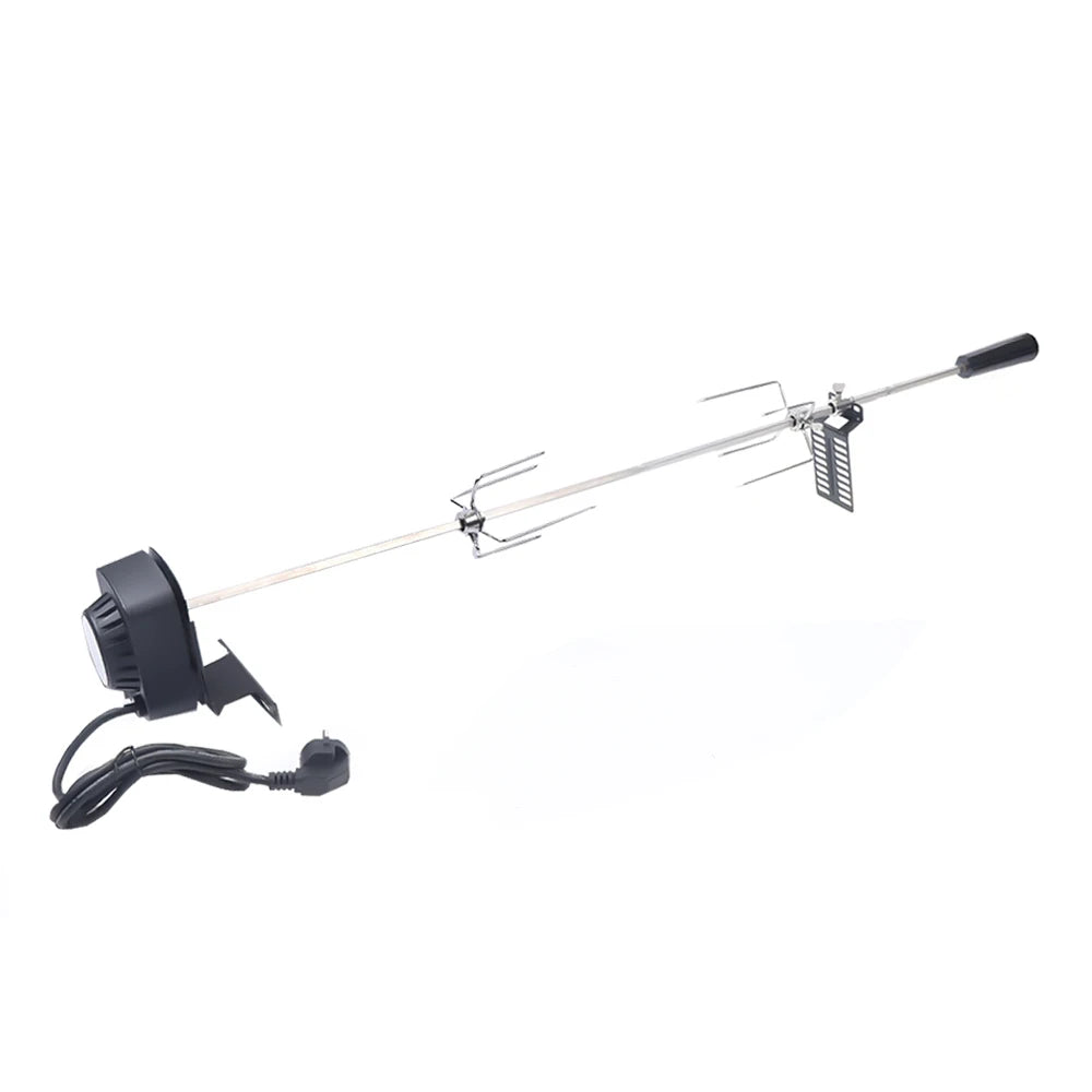 Electric BBQ Grill Spit Roaster Rotisserie Kit Outdoor