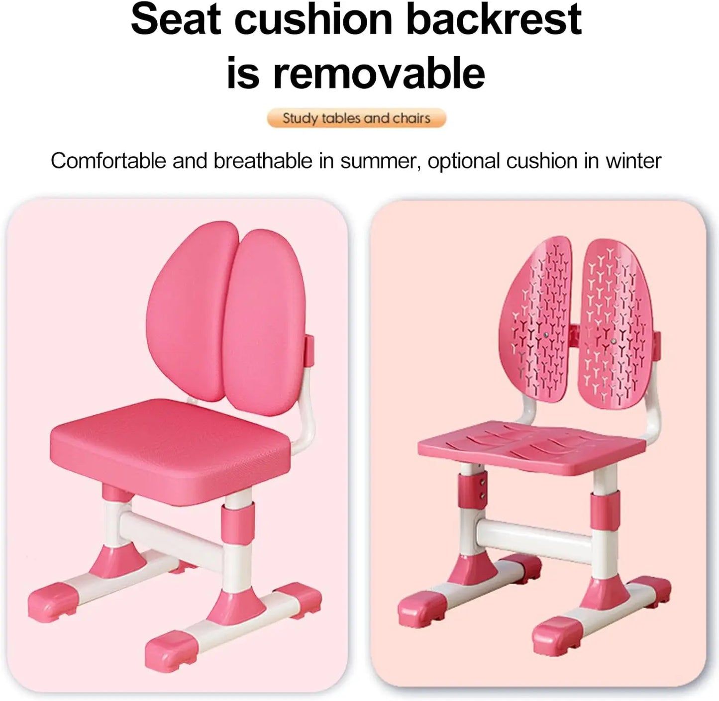 High-concerned Kids Height Adjustable Desk And Chair Set