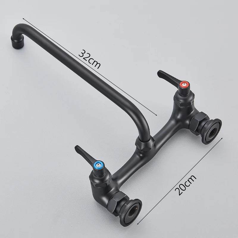 Saeuwtowy Wall Mounted Basin Faucet 360 Degree Rotation