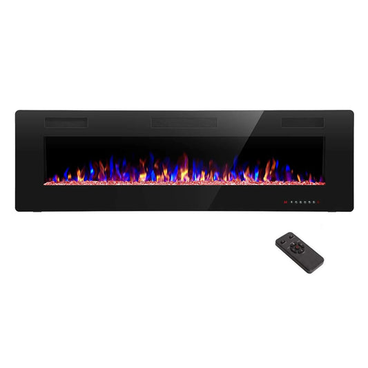 HiMIS Electric Fireplace Wall Mounted With Remote Control Touch Screen