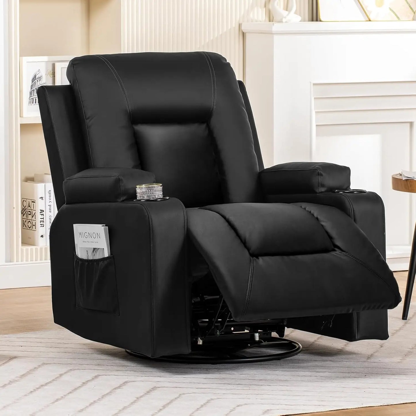 Recliner Chair With Cup Holders And Side Pockets Living Room