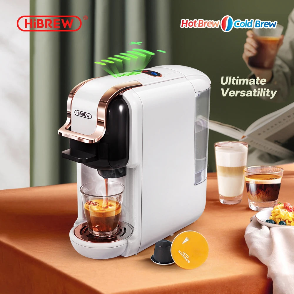 HiBREW 5 In 1 Capsule Coffee Machine Dolce Gusto Nespresso