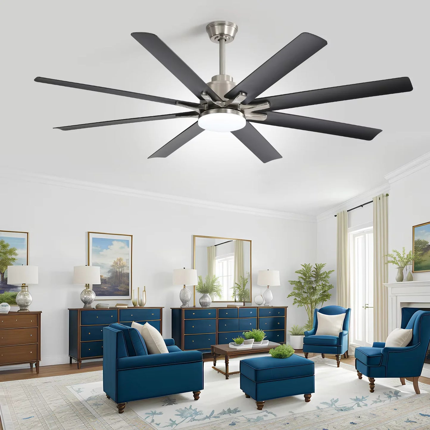 Sofucor Ceiling Fan With LED DC And Remote Control