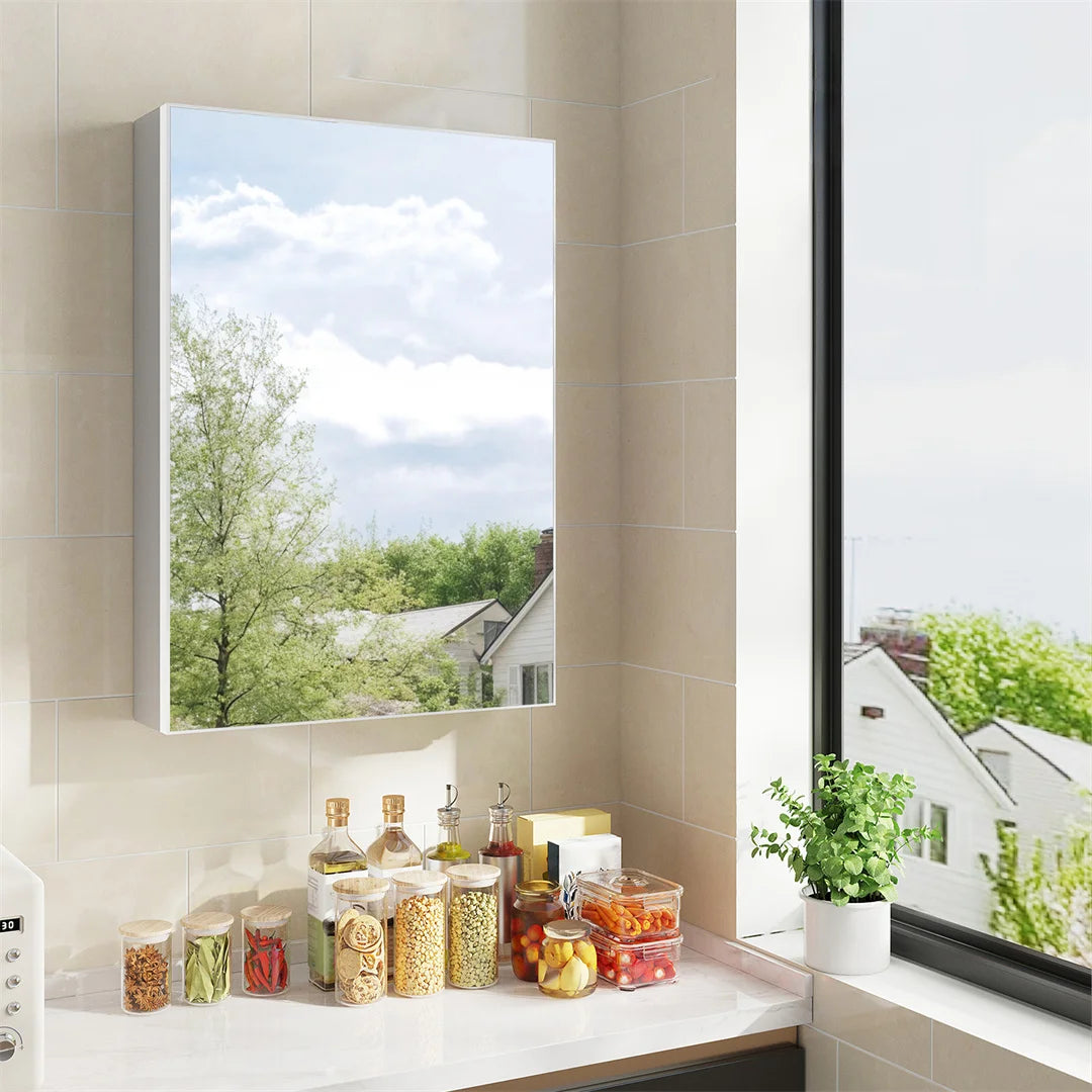 LUVODI Wall Mounted Bathroom Medicine Cabinet With Mirror