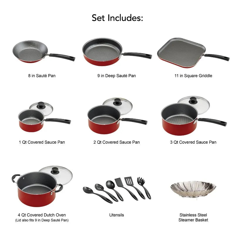 Tramontina Primaware 18 Piece Nonstick Cookware Set