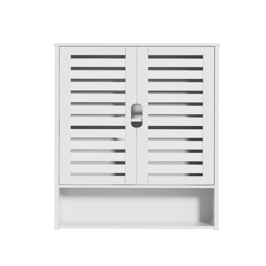 Wisfor Wall Mounted Bamboo Medicine Cabinet with Storage Shelf