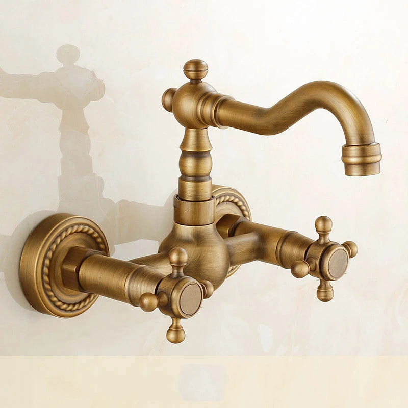 Saeuwtowy Wall Mounted Basin Faucet 360 Degree Rotation