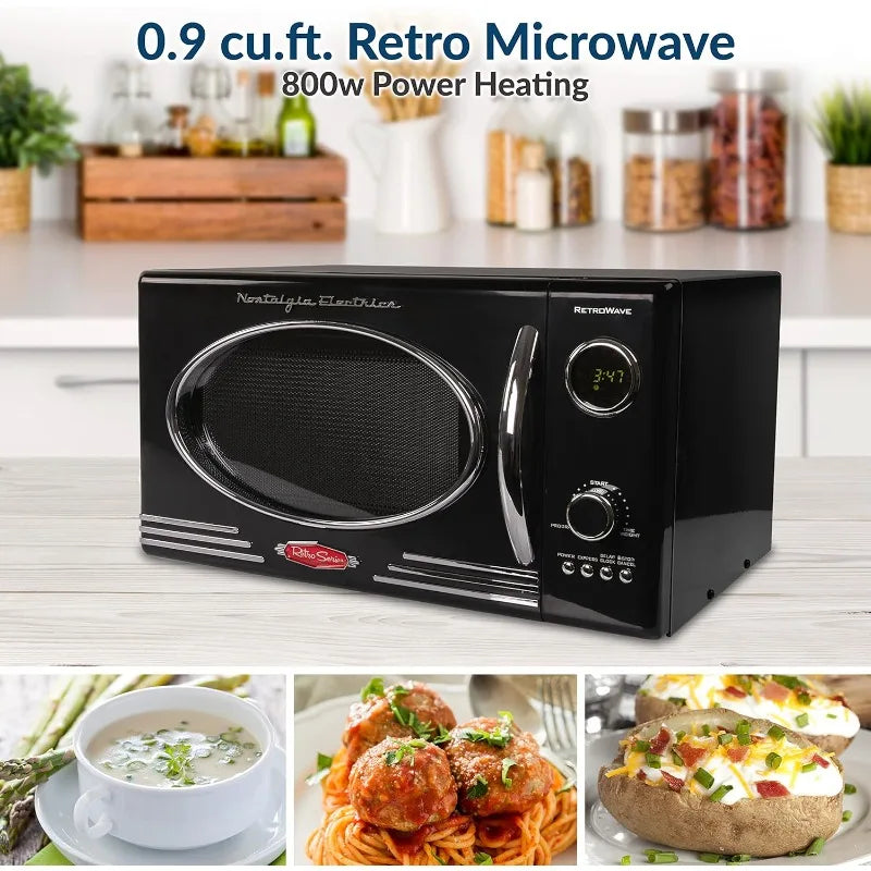 XMSJ 800W Countertop Microwave Oven With LED Display