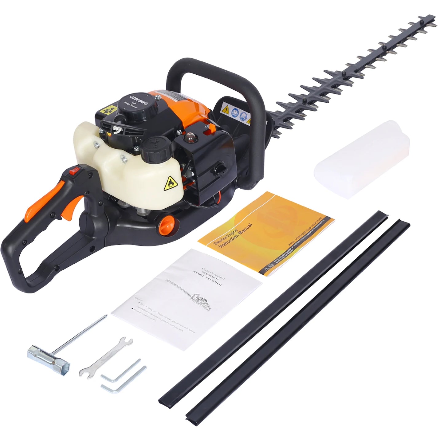 KKMOON Gas Powered Hedge Trimmer Dual Sided Blade Pro