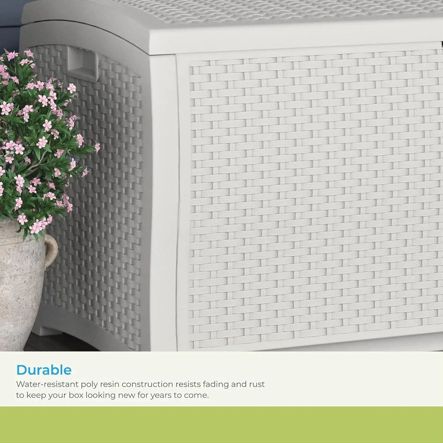 Hign Concerned Outdoor Wicker Deck Box Water Resistant