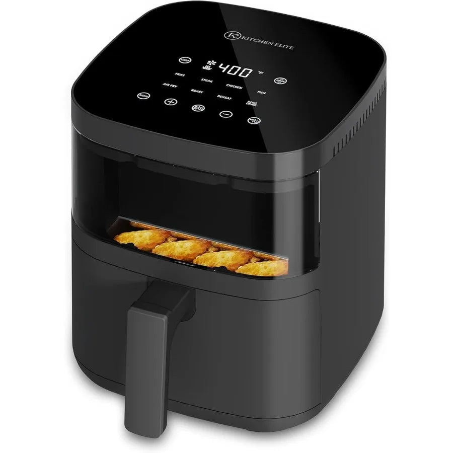 LISM Digital Air Fryer Oven With Viewing Window 8 Presets