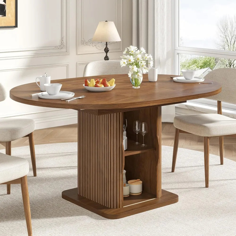 Extendable Dining Table For Four To Eight With Storage
