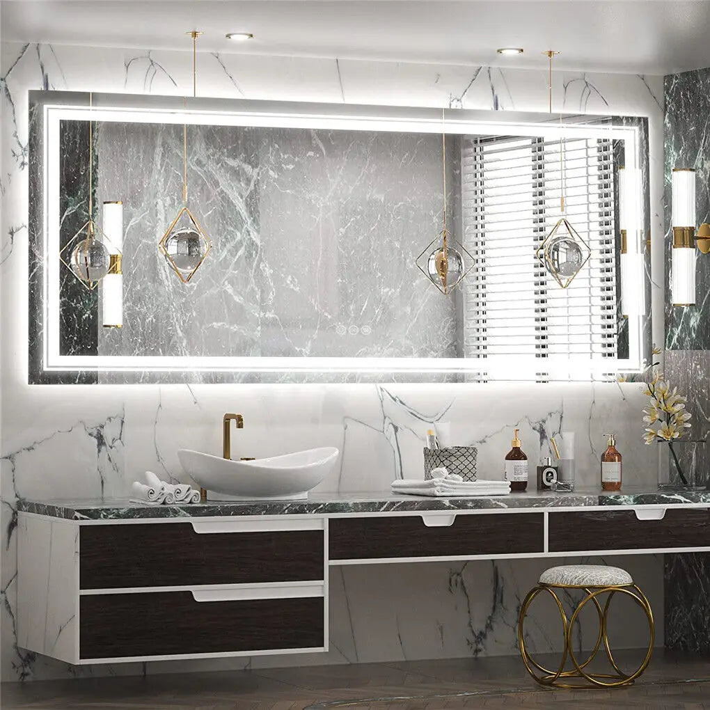 LUVODI Illuminated Dressing Mirror Vanity With 3 Color Lights