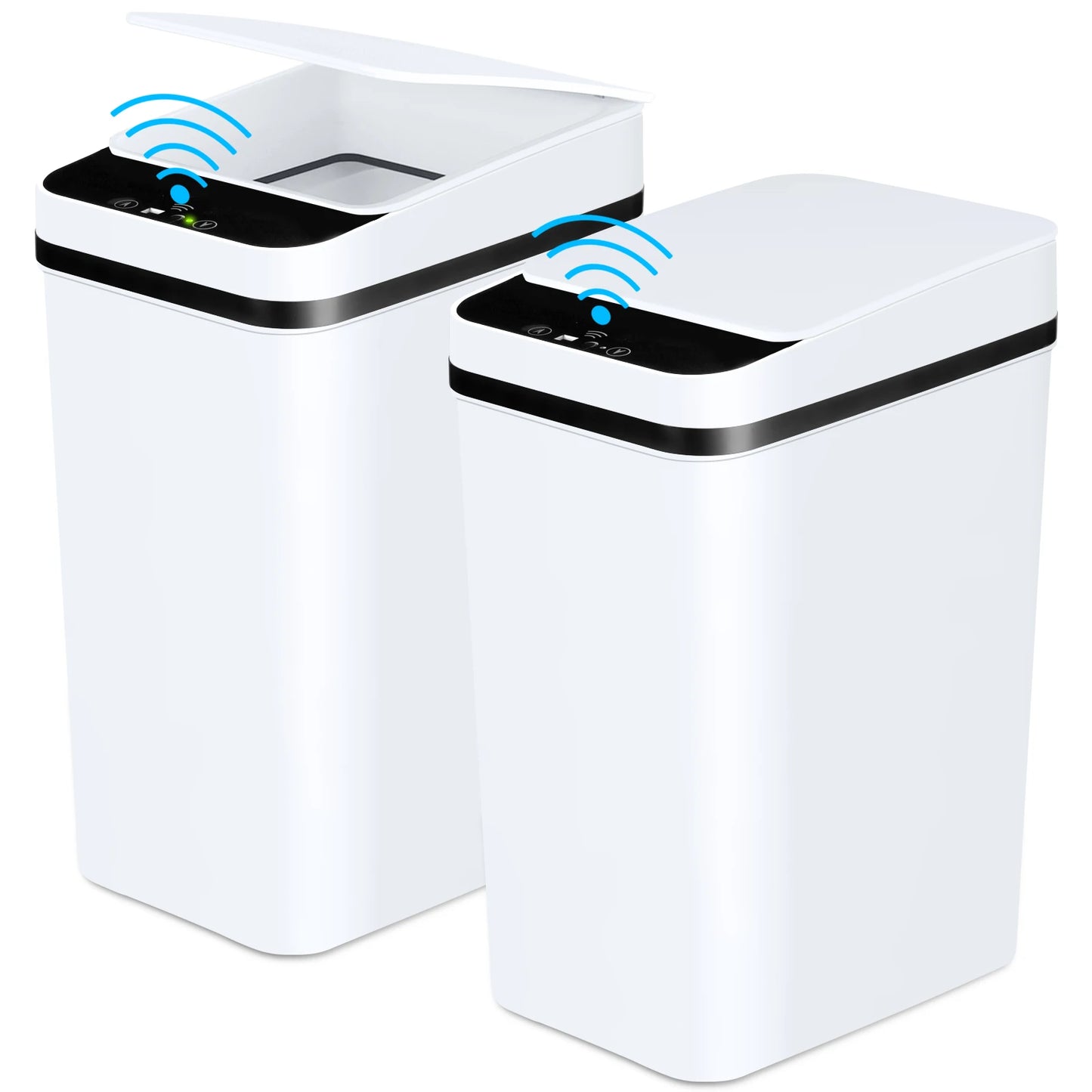 Guangdong Touchless Bathroom Trash Cans 12L 2 Pack