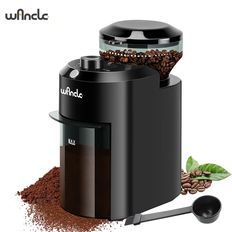 KIRAINAFLY Electric Burr Coffee Grinder With 28 Precise Grind Settings