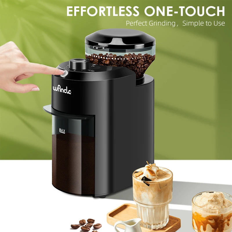 KIRAINAFLY Electric Burr Coffee Grinder With 28 Precise Grind Settings