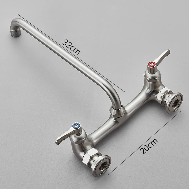 Saeuwtowy Wall Mounted Basin Faucet 360 Degree Rotation