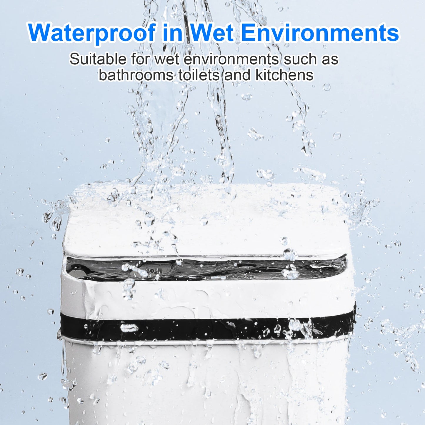 Guangdong Touchless Bathroom Trash Cans 12L 2 Pack