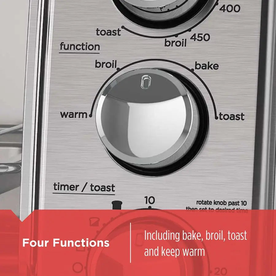 XMSJ Toaster Oven With Natural Convection 1000W Stainless Steel