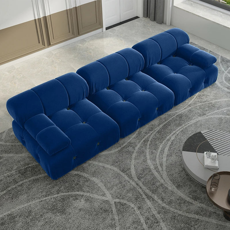 Sdorens Velvet Modular Sectional Sofa Set for Living Room