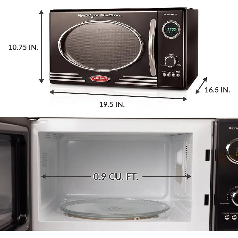 XMSJ 800W Countertop Microwave Oven With LED Display