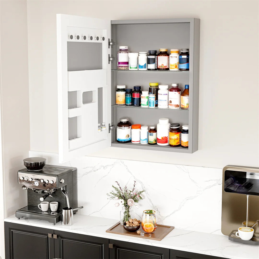 LUVODI Wall Mounted Bathroom Medicine Cabinet With Mirror