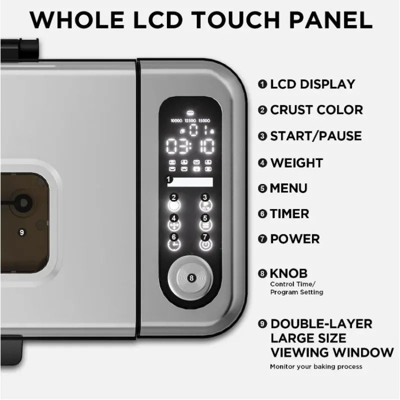 Bread Maker 15 In 1 Stainless Steel Nonstick Ceramic Pan