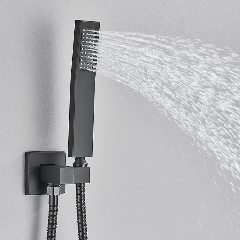 Quyanre Concealed In Wall Shower Faucet System With Tub Spout