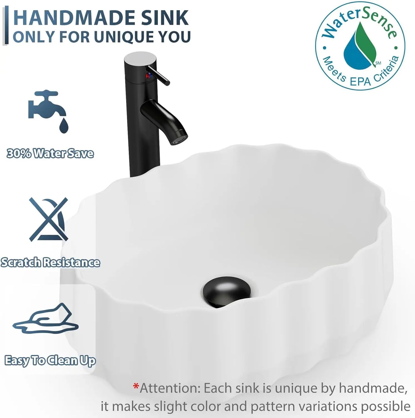 XMSJ Bathroom Vanity Sink Combo Wall Mount Floating Cabinet Drawers