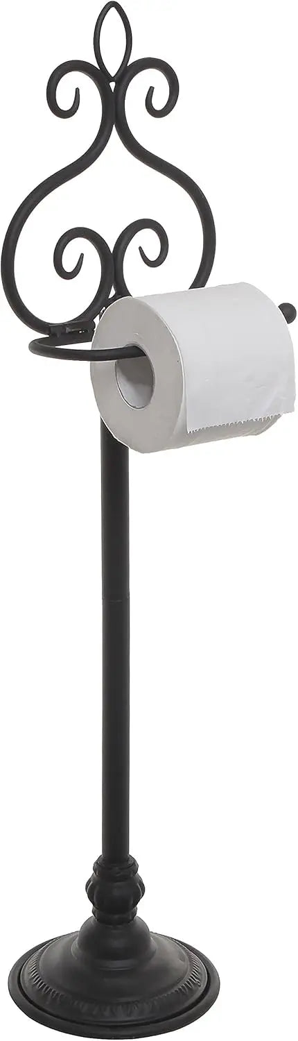Stainless Steel Free Standing Single Roll Toilet Paper Holder