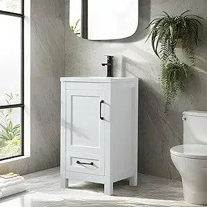 DAFIFY Bathroom Vanity With Undermount Sink One Door One Drawer