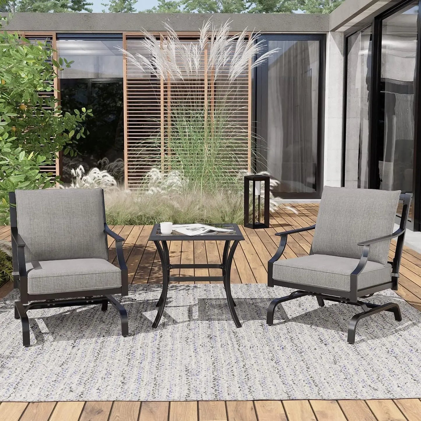 Grand Patio 3 Piece Patio Set With Two Motion Chairs