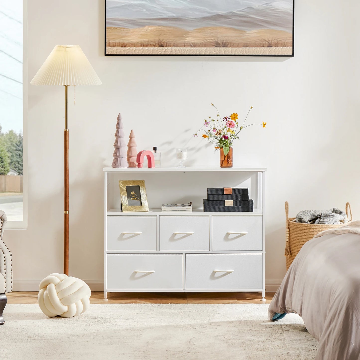 JHK Bedroom Wardrobe With Drawers Storage Chest Cabinet