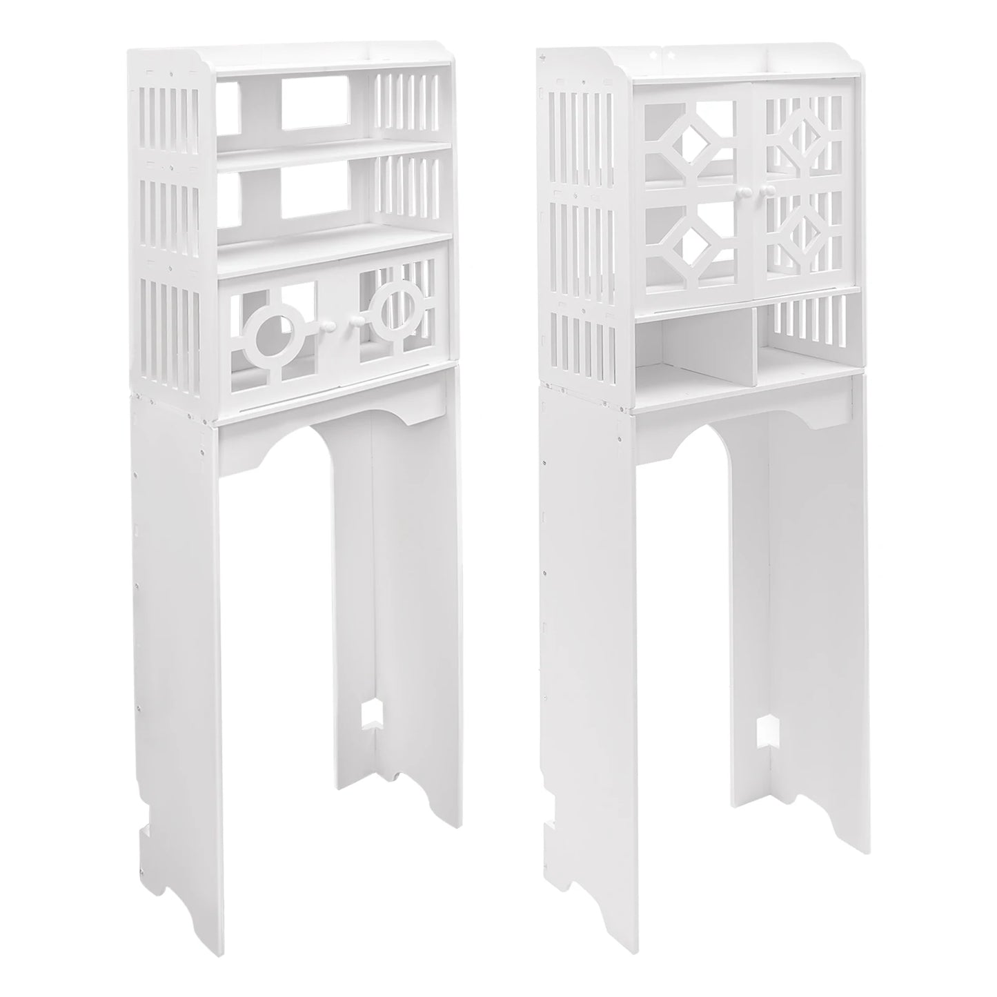 Bathroom Over The Toilet Cabinet 4 Tier Storage Organizer