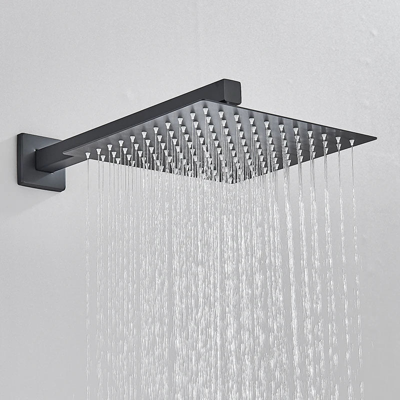 Quyanre Concealed In Wall Shower Faucet System With Tub Spout