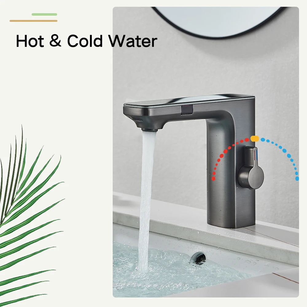 Rozin Touchless Sensor Basin Faucet With Smart Digital Display
