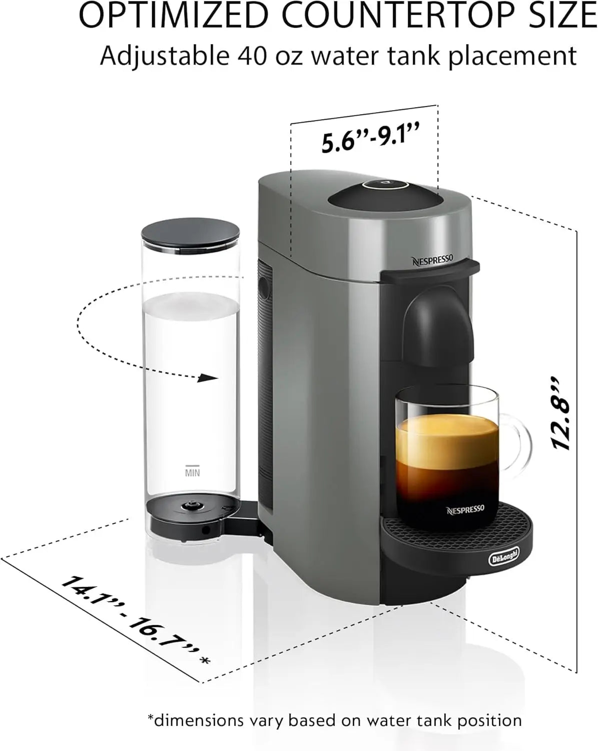 Vertuo Plus Coffee And Espresso Maker With Aeroccino Milk Frother