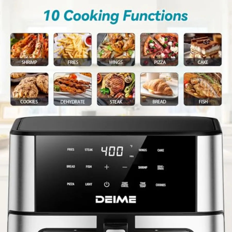 LISM Air Fryer 1700W Large Capacity Oilless 10 Presets