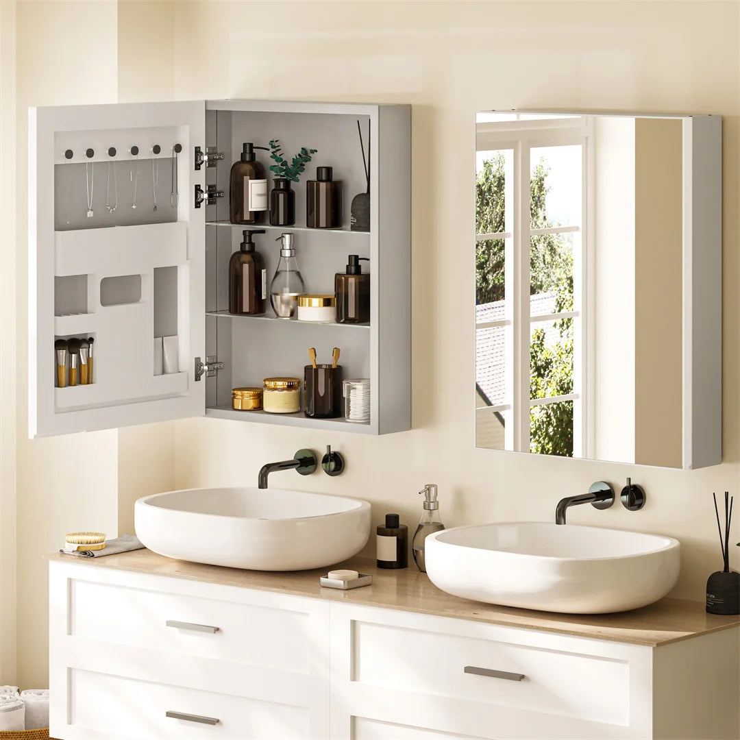 LUVODI Wall Mounted Bathroom Medicine Cabinet With Mirror