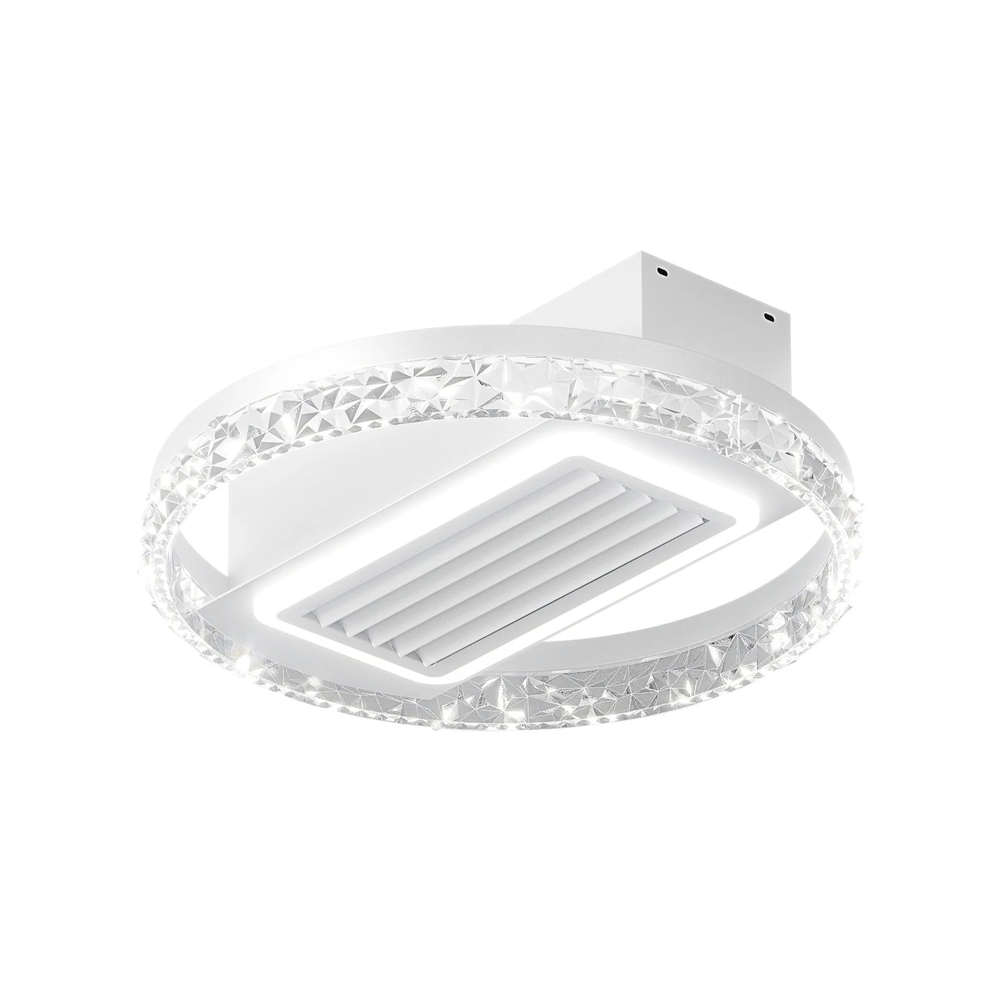 ARLGSITE Crystal LED Ceiling Fan Dimmable Light Remote
