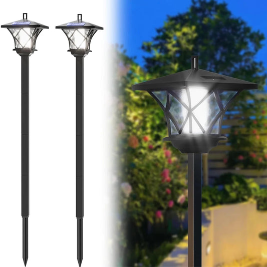 Solar Post Light Waterproof Auto On Off Decorative Landscape