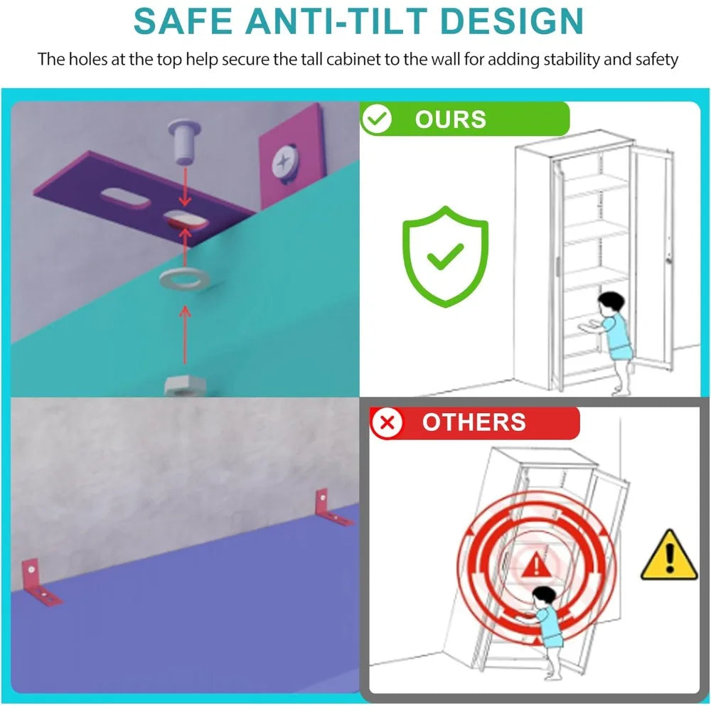 MKDK 5 Tier Glass Display Cabinet With LED Lighting