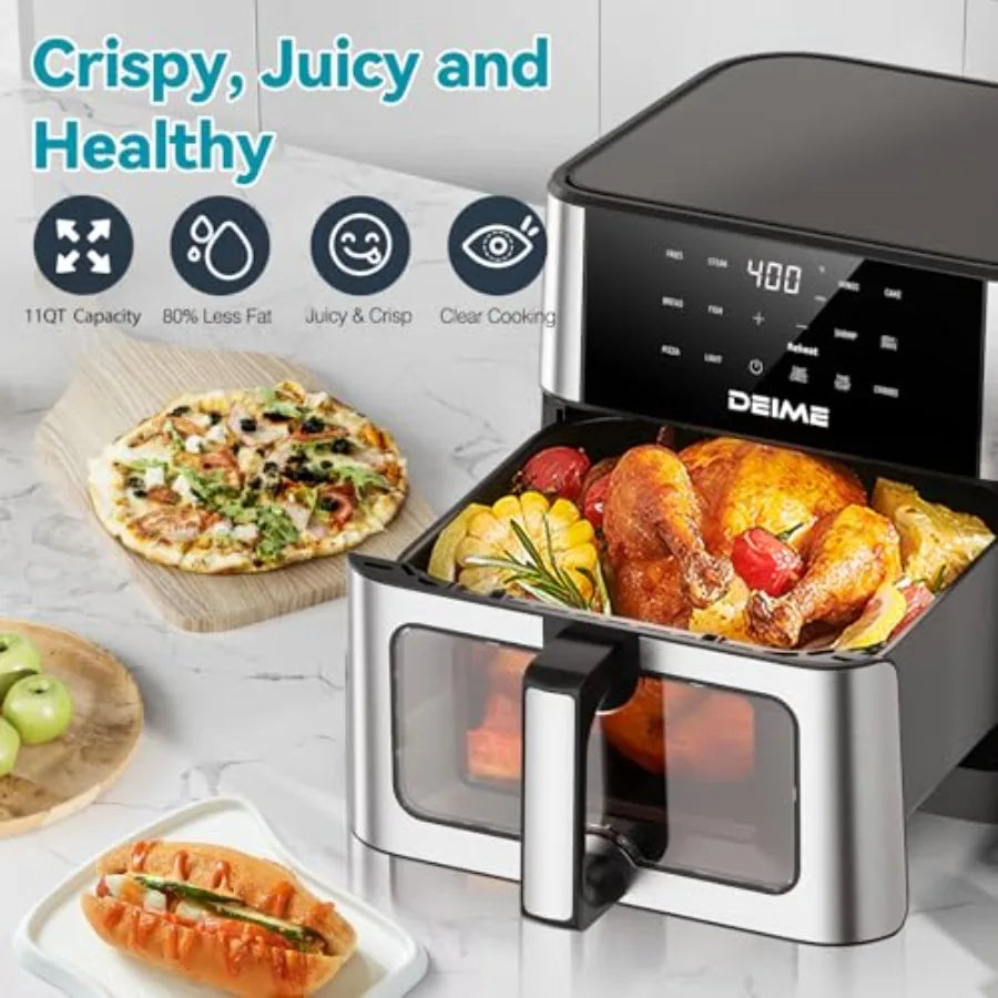 LISM Air Fryer 1700W Large Capacity Oilless 10 Presets
